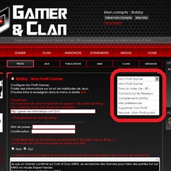 Renseigner son Profil Gamer sur G&C